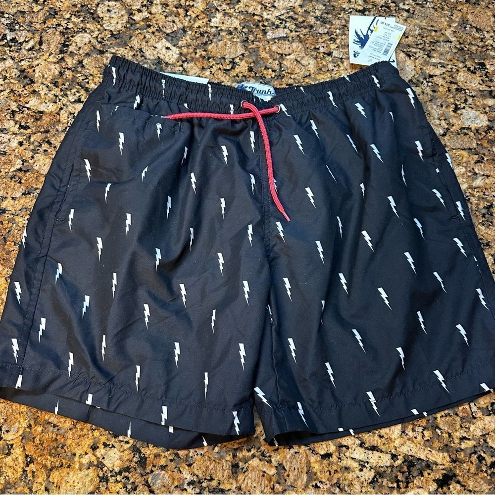 Trunks Surf & Swim Co. Lightning Bolt Sano Swim Shorts sz M NWT